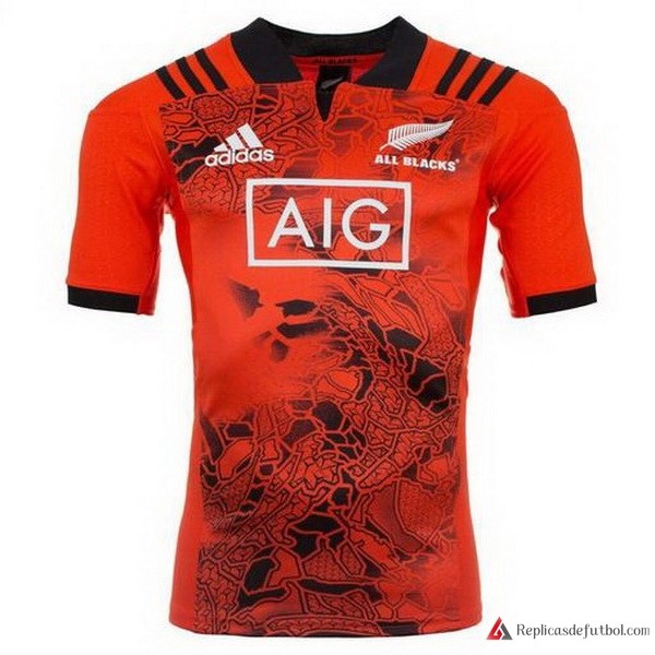 Camiseta Entrenamiento All Blacks 2017-2018 Naranja Rugby